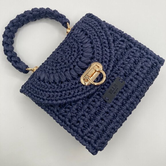 ELLE Raffia Crochet Handbag - Picture 16 of 16